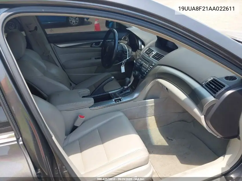 2010 Acura Tl 3.5 VIN: 19UUA8F21AA022611 Lot: 42570813