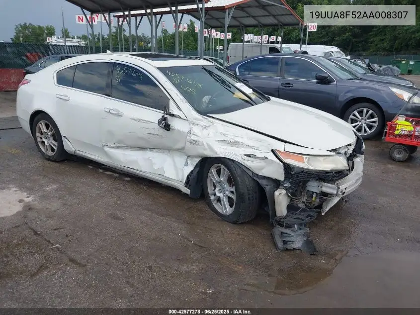 2010 Acura Tl 3.5 VIN: 19UUA8F52AA008307 Lot: 42577278