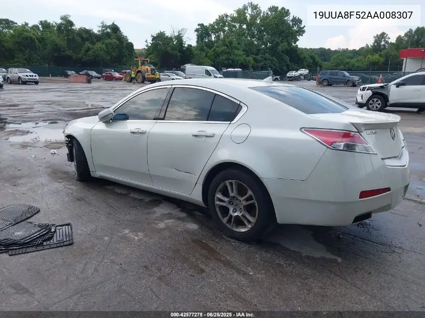 2010 Acura Tl 3.5 VIN: 19UUA8F52AA008307 Lot: 42577278