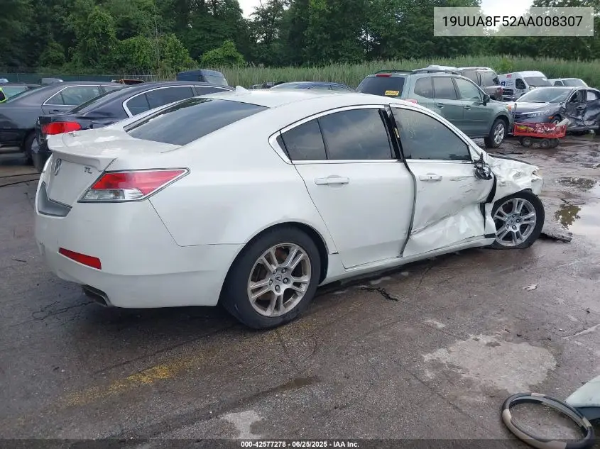 2010 Acura Tl 3.5 VIN: 19UUA8F52AA008307 Lot: 42577278