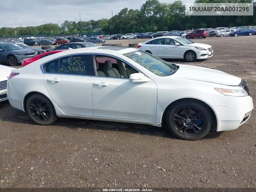 2010 Acura Tl 3.5 VIN: 19UUA8F20AA001295 Lot: 42601322