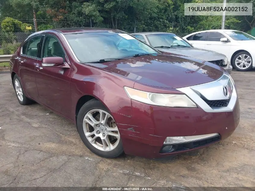 2010 Acura Tl 3.5 VIN: 19UUA8F52AA002152 Lot: 42604247