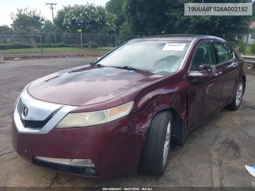 2010 Acura Tl 3.5 VIN: 19UUA8F52AA002152 Lot: 42604247