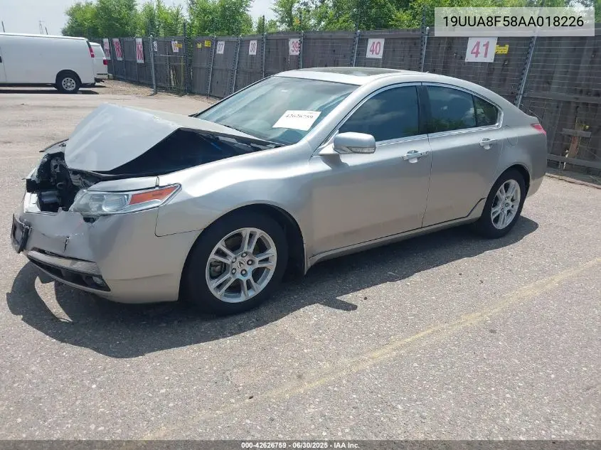 2010 Acura Tl 3.5 VIN: 19UUA8F58AA018226 Lot: 42626759