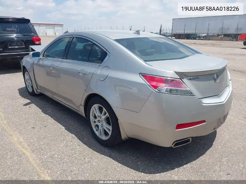 2010 Acura Tl 3.5 VIN: 19UUA8F58AA018226 Lot: 42626759
