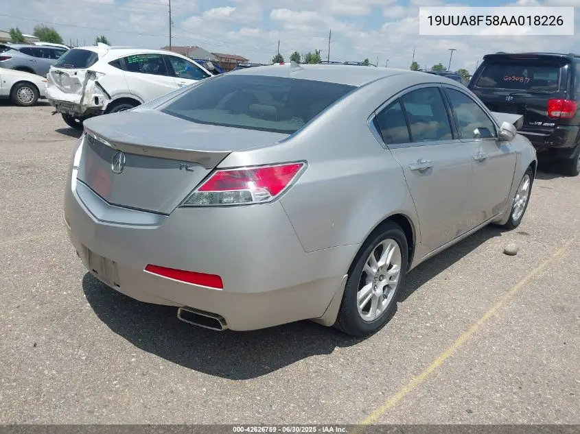 2010 Acura Tl 3.5 VIN: 19UUA8F58AA018226 Lot: 42626759