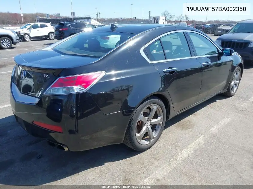 2011 Acura Tl 3.7 VIN: 19UUA9F57BA002350 Lot: 41932427