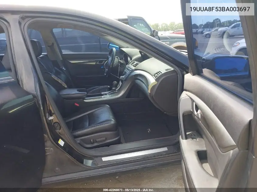 2011 Acura Tl 3.5 VIN: 19UUA8F53BA003697 Lot: 42268873