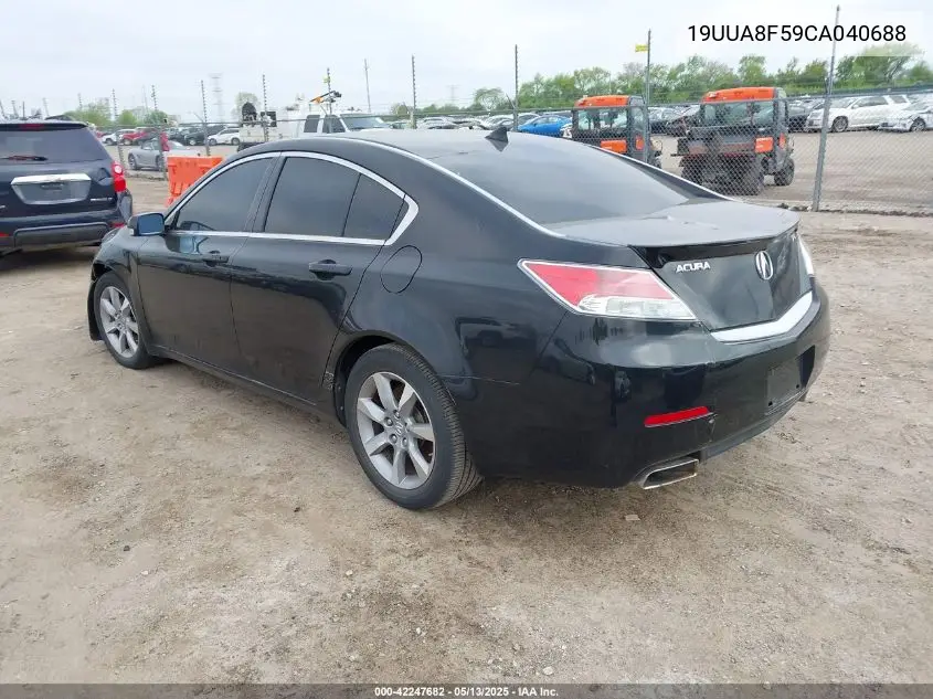 2012 Acura Tl 3.5 VIN: 19UUA8F59CA040688 Lot: 42247682