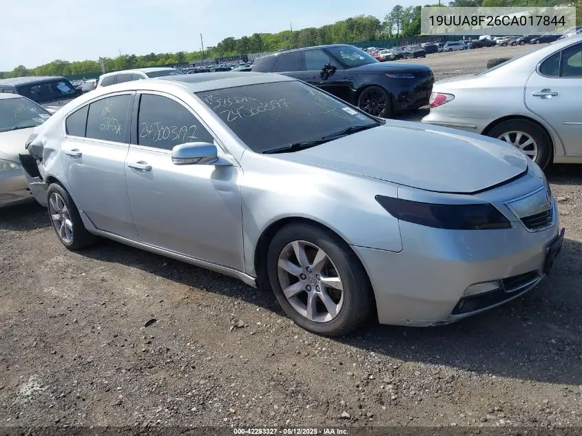 2012 Acura Tl 3.5 VIN: 19UUA8F26CA017844 Lot: 42253327