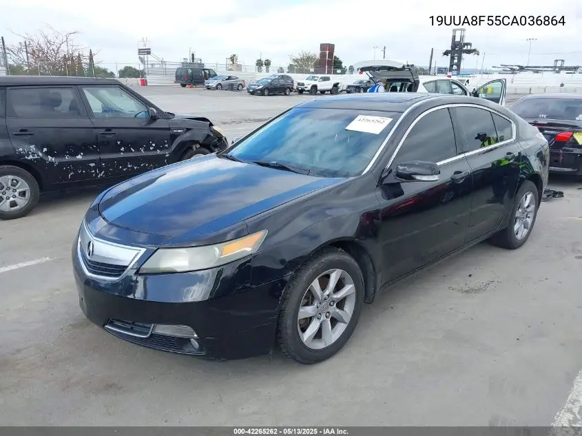 2012 Acura Tl 3.5 VIN: 19UUA8F55CA036864 Lot: 42265262
