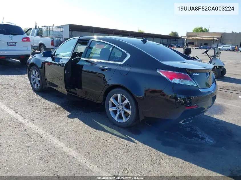 2012 Acura Tl 3.5 VIN: 19UUA8F52CA003224 Lot: 42609652