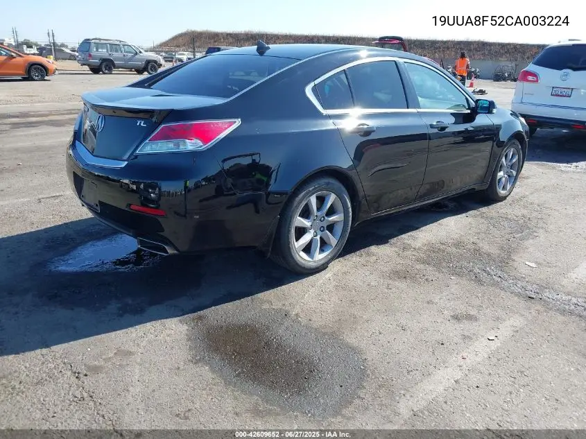 2012 Acura Tl 3.5 VIN: 19UUA8F52CA003224 Lot: 42609652