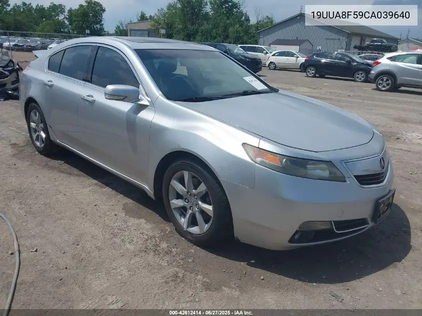 2012 Acura Tl 3.5 VIN: 19UUA8F59CA039640 Lot: 42612414