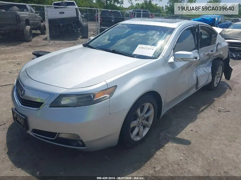 2012 Acura Tl 3.5 VIN: 19UUA8F59CA039640 Lot: 42612414