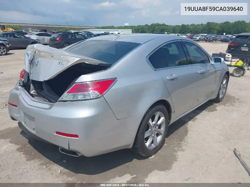 2012 Acura Tl 3.5 VIN: 19UUA8F59CA039640 Lot: 42612414