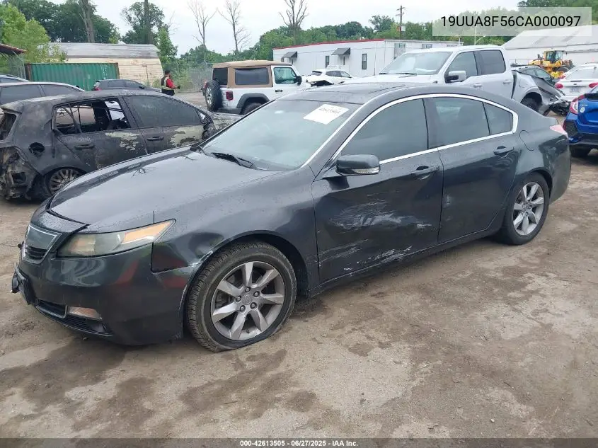 2012 Acura Tl 3.5 VIN: 19UUA8F56CA000097 Lot: 42613505
