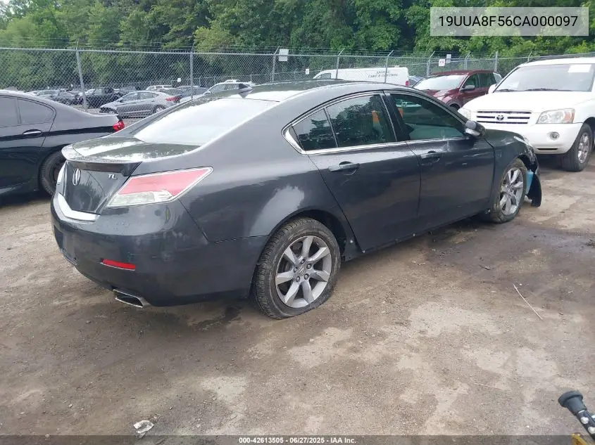 2012 Acura Tl 3.5 VIN: 19UUA8F56CA000097 Lot: 42613505