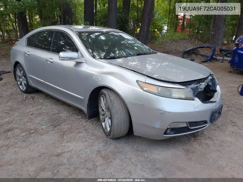 2012 Acura Tl 3.7 VIN: 19UUA9F72CA005031 Lot: 42789524