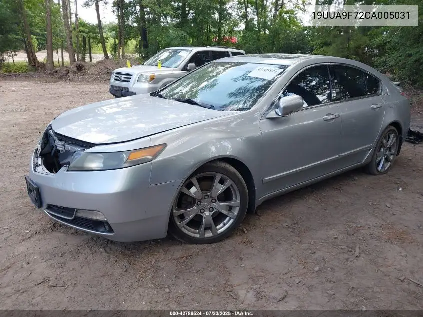 2012 Acura Tl 3.7 VIN: 19UUA9F72CA005031 Lot: 42789524
