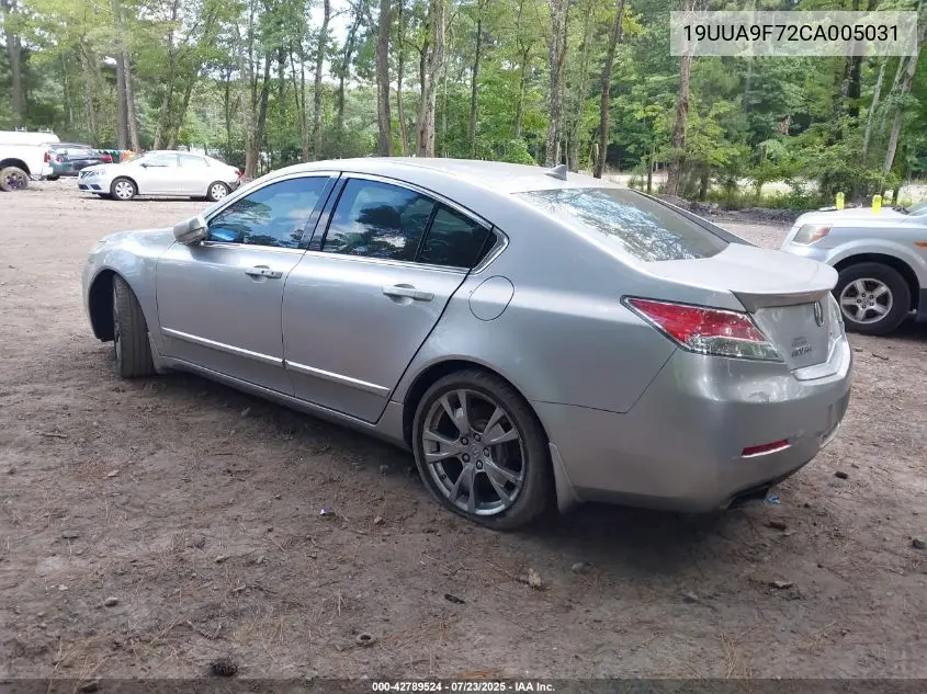 2012 Acura Tl 3.7 VIN: 19UUA9F72CA005031 Lot: 42789524