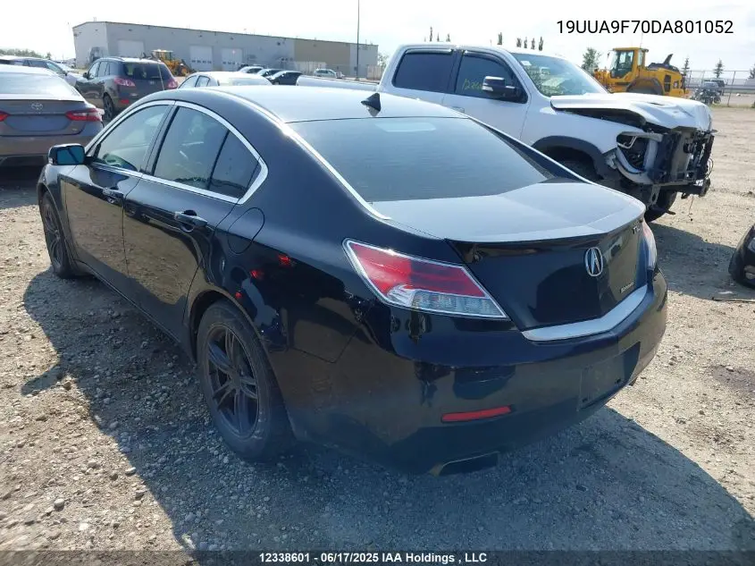 2013 Acura Tl Elite VIN: 19UUA9F70DA801052 Lot: 12338601