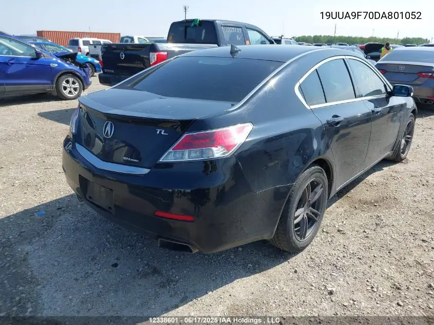 2013 Acura Tl Elite VIN: 19UUA9F70DA801052 Lot: 12338601