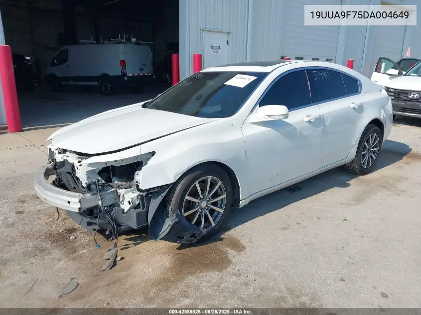 2013 Acura Tl 3.7 VIN: 19UUA9F75DA004649 Lot: 42586526