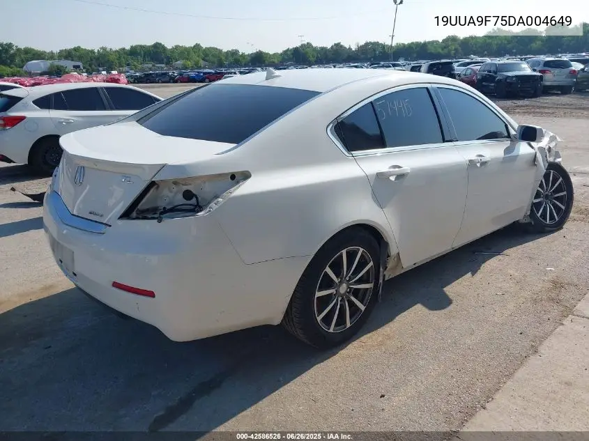 2013 Acura Tl 3.7 VIN: 19UUA9F75DA004649 Lot: 42586526