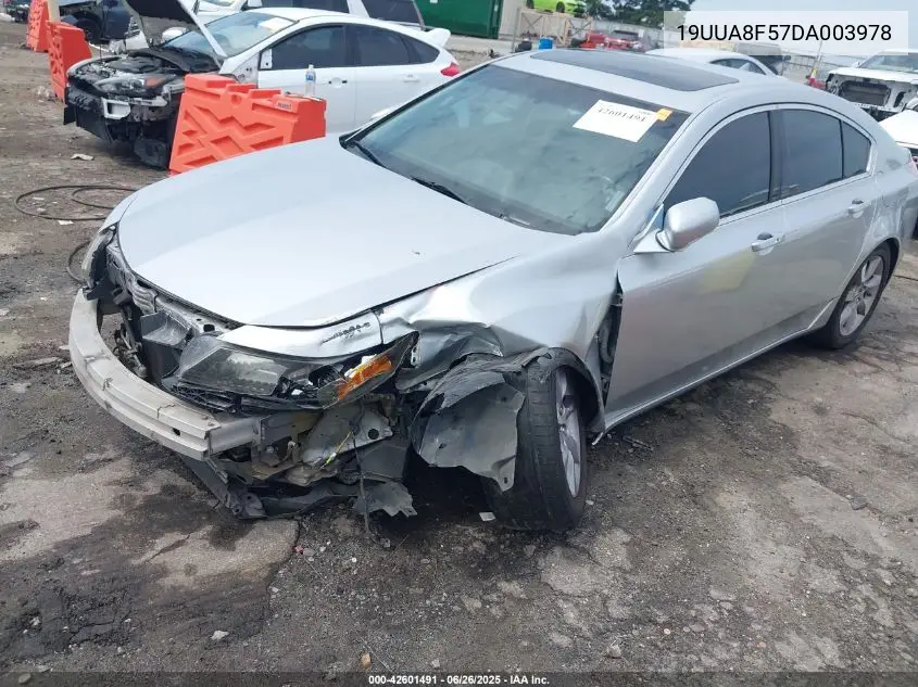 2013 Acura Tl 3.5 VIN: 19UUA8F57DA003978 Lot: 42601491