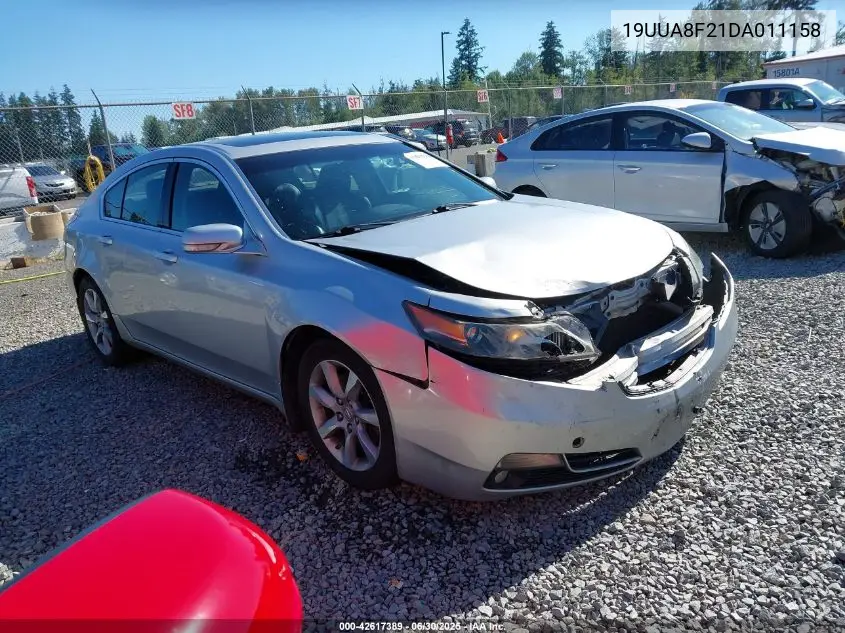 2013 Acura Tl 3.5 VIN: 19UUA8F21DA011158 Lot: 42617389