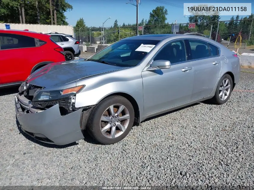 2013 Acura Tl 3.5 VIN: 19UUA8F21DA011158 Lot: 42617389
