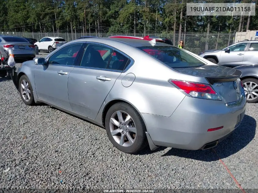 2013 Acura Tl 3.5 VIN: 19UUA8F21DA011158 Lot: 42617389