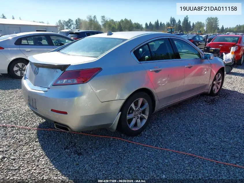 2013 Acura Tl 3.5 VIN: 19UUA8F21DA011158 Lot: 42617389