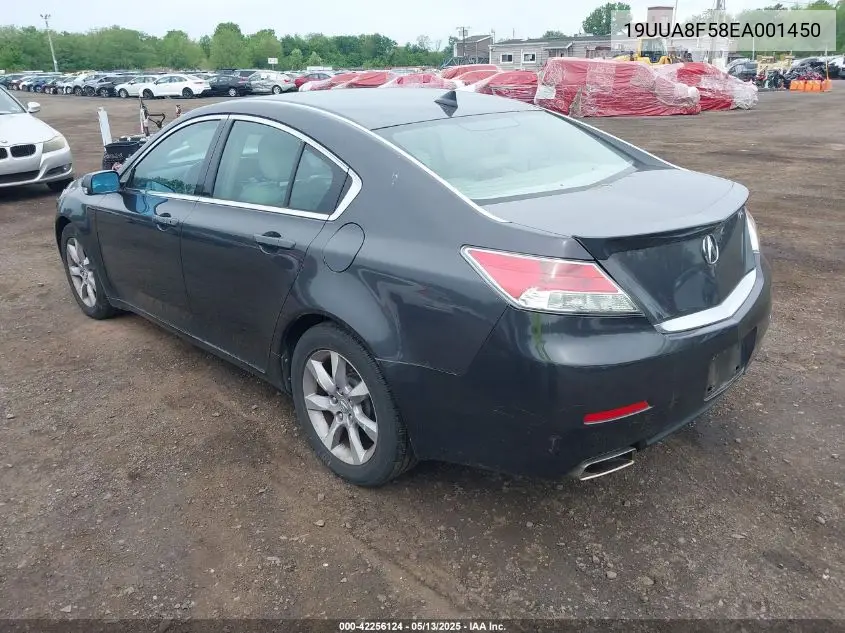 2014 Acura Tl 3.5 VIN: 19UUA8F58EA001450 Lot: 42256124