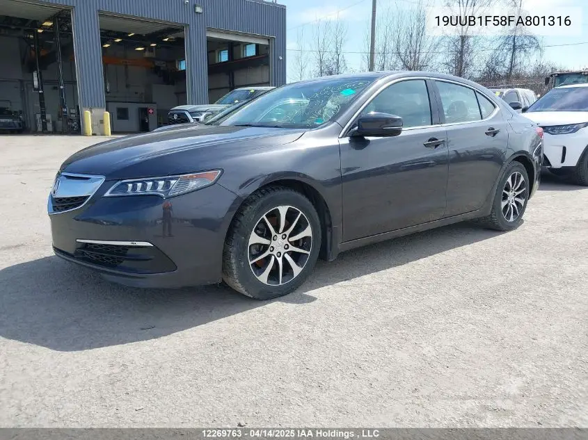 2015 Acura Tlx VIN: 19UUB1F58FA801316 Lot: 12269763