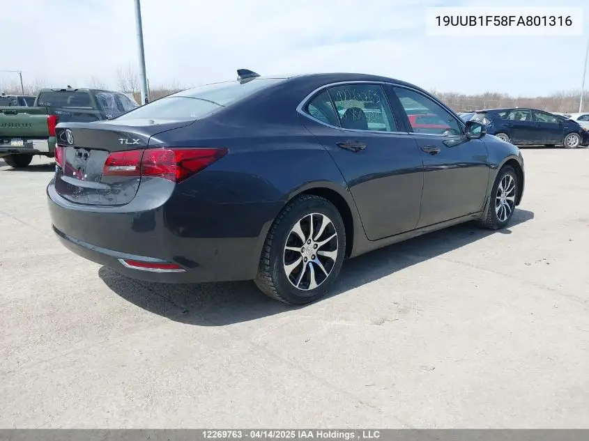2015 Acura Tlx VIN: 19UUB1F58FA801316 Lot: 12269763