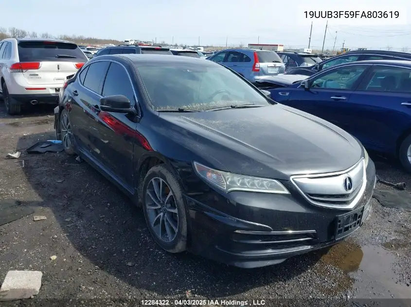 2015 Acura Tlx Tech VIN: 19UUB3F59FA803619 Lot: 12284322