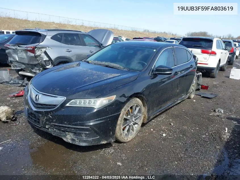 2015 Acura Tlx Tech VIN: 19UUB3F59FA803619 Lot: 12284322