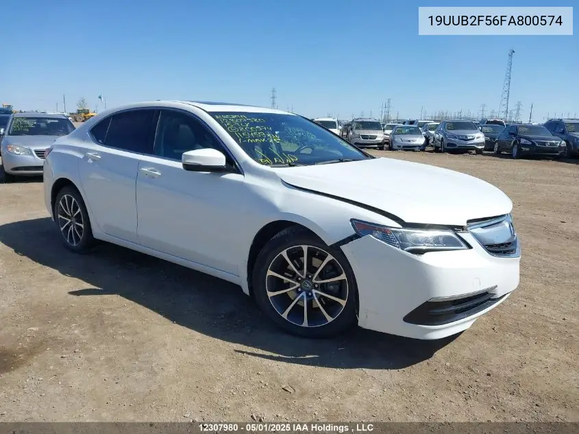 2015 Acura Tlx V6 Tech VIN: 19UUB2F56FA800574 Lot: 12307980