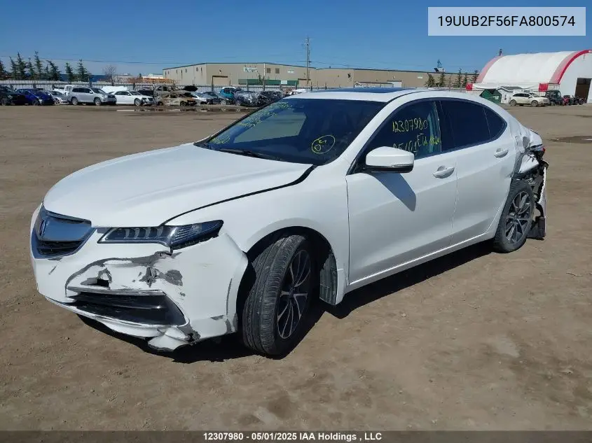 2015 Acura Tlx V6 Tech VIN: 19UUB2F56FA800574 Lot: 12307980