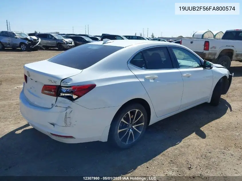 2015 Acura Tlx V6 Tech VIN: 19UUB2F56FA800574 Lot: 12307980