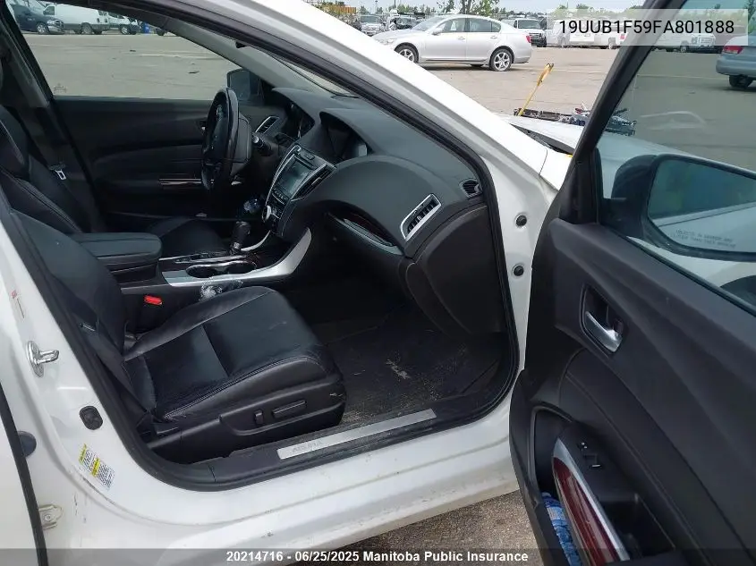 2015 Acura Tlx VIN: 19UUB1F59FA801888 Lot: 20214716