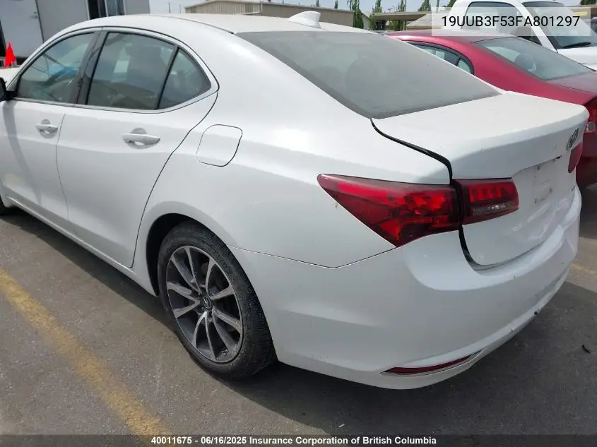 2015 Acura Tlx Tech VIN: 19UUB3F53FA801297 Lot: 40011675