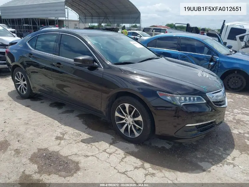 2015 Acura Tlx Tech VIN: 19UUB1F5XFA012651 Lot: 41902472