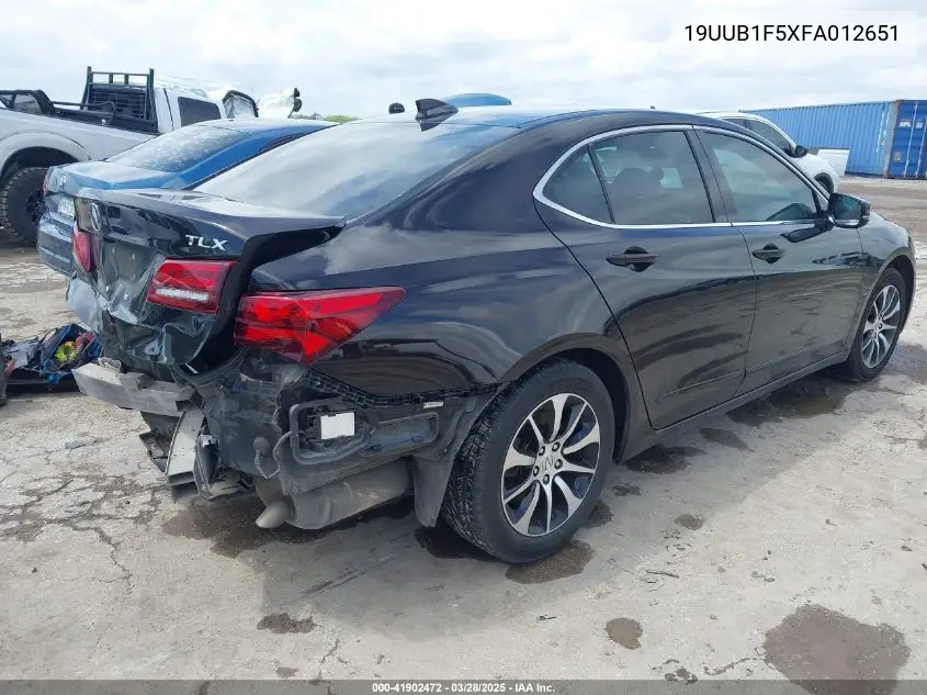 2015 Acura Tlx Tech VIN: 19UUB1F5XFA012651 Lot: 41902472