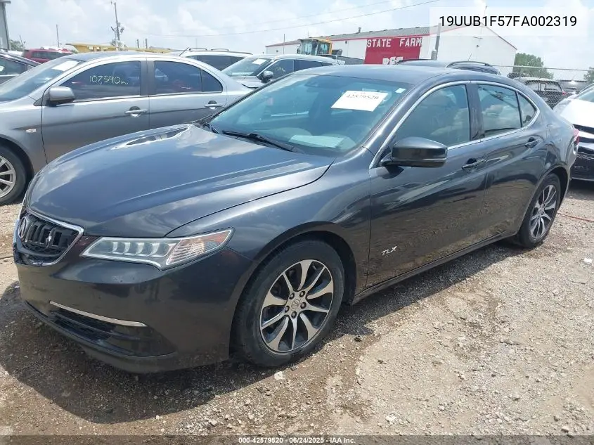 2015 Acura Tlx Tech VIN: 19UUB1F57FA002319 Lot: 42579520
