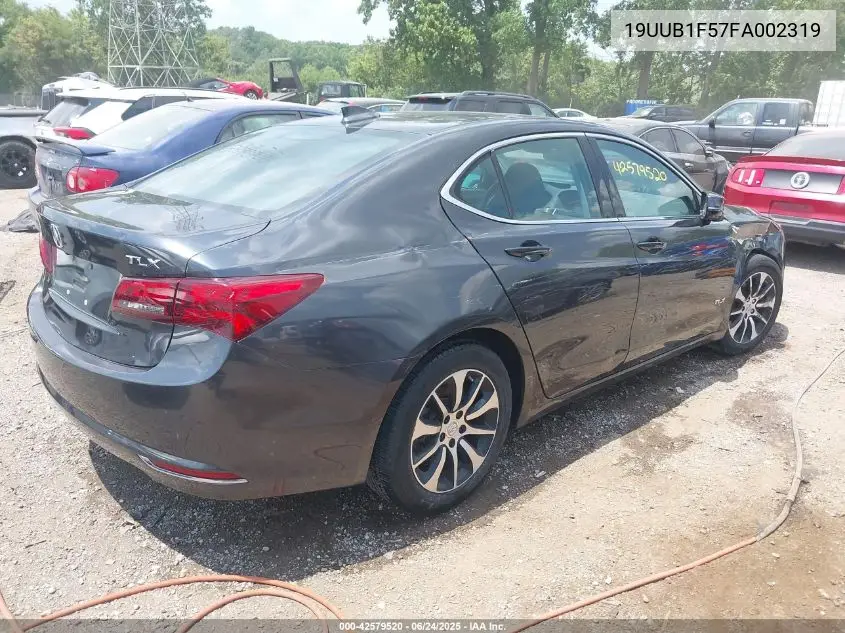 2015 Acura Tlx Tech VIN: 19UUB1F57FA002319 Lot: 42579520