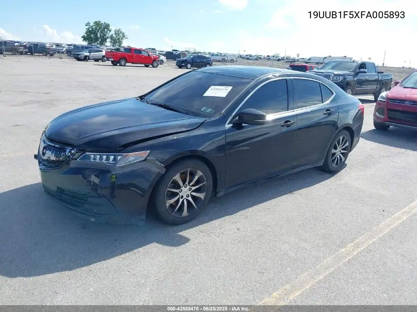 2015 Acura Tlx Tech VIN: 19UUB1F5XFA005893 Lot: 42585470