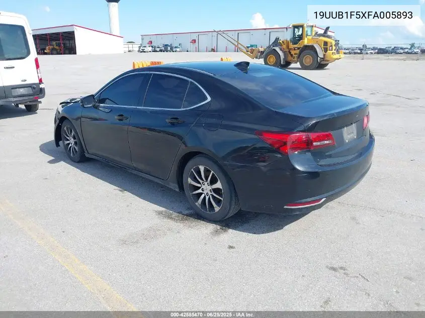 2015 Acura Tlx Tech VIN: 19UUB1F5XFA005893 Lot: 42585470